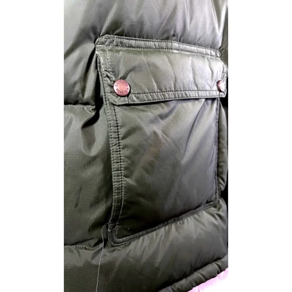 LL Bean Mens Baxter State Parka Olive Green Goose Down Puffer Jacket XL‎ DL401